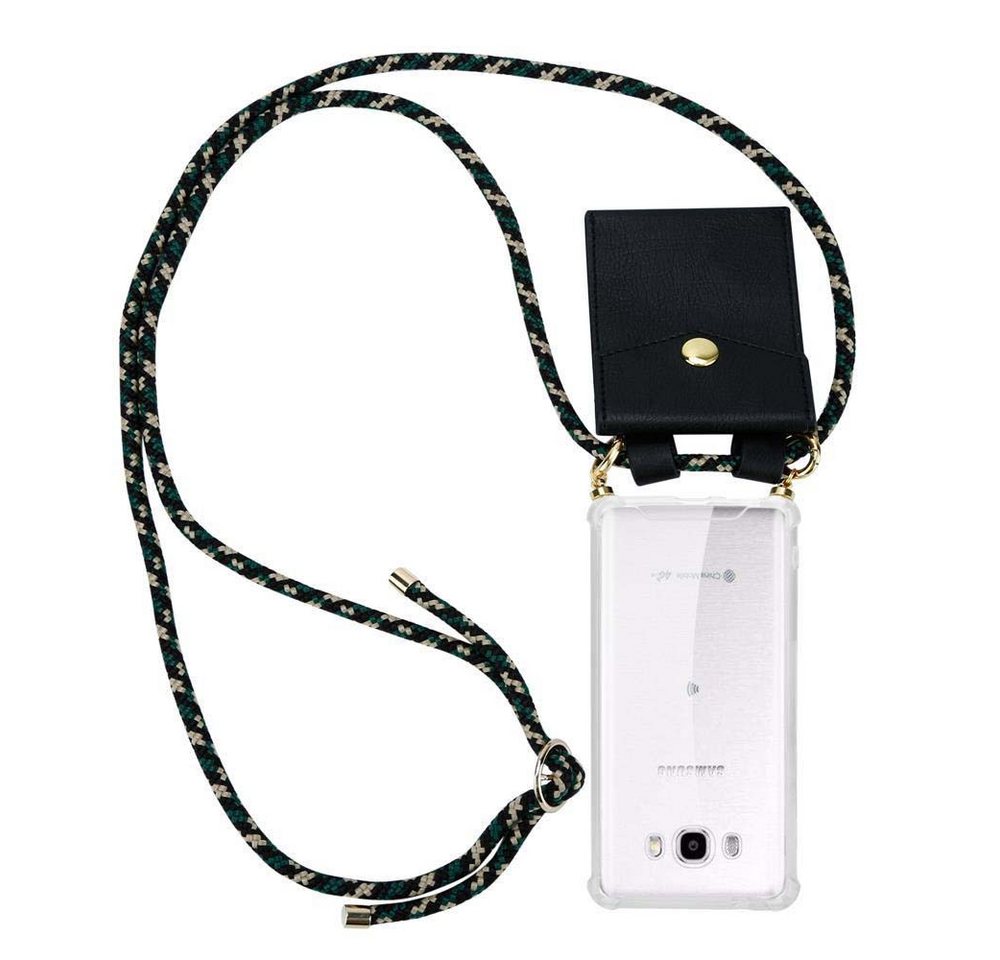 Cadorabo Handyhülle für Samsung Galaxy J7 2016 Kette Samsung Galaxy J7 2016, Flexible TPU Silikon Handy Schutzhülle - Hülle - mit Handykette von Cadorabo