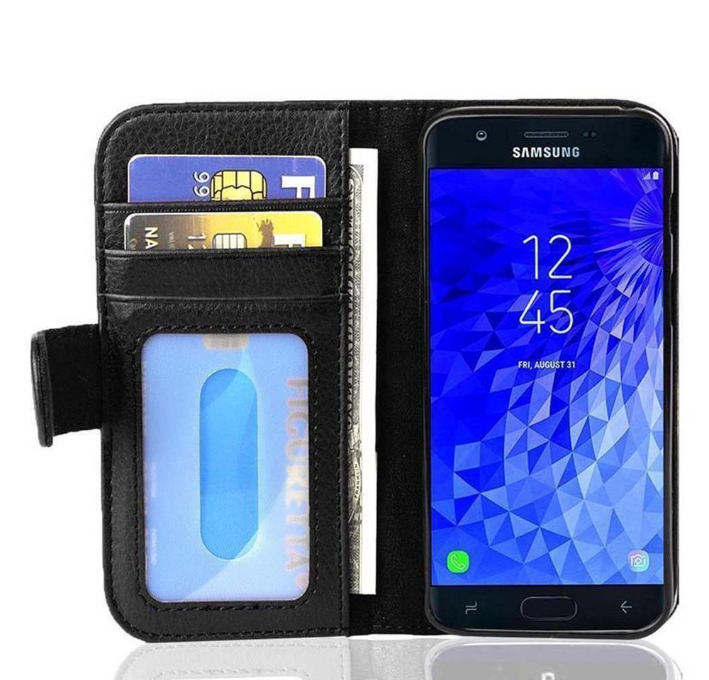 Cadorabo Handyhülle Samsung Galaxy J7 2017 Samsung Galaxy J7 2017, Klappbare Handy Schutzhülle - Hülle - mit Standfunktion und Kartenfach von Cadorabo