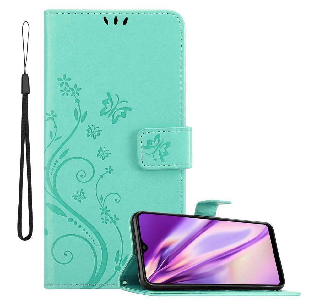 Cadorabo Handyhülle für Samsung Galaxy M20 Hülle Samsung Galaxy M20, Hülle Schutzhülle Blumen Flower mit Standfunktion Kartenfach Magnet Cadorabo Handyhülle für Samsung Galaxy M20 Hülle Samsung Galaxy M20, Hülle Schutzhülle Blumen Flower mit Standfunktion Kartenfach Magnet von Cadorabo