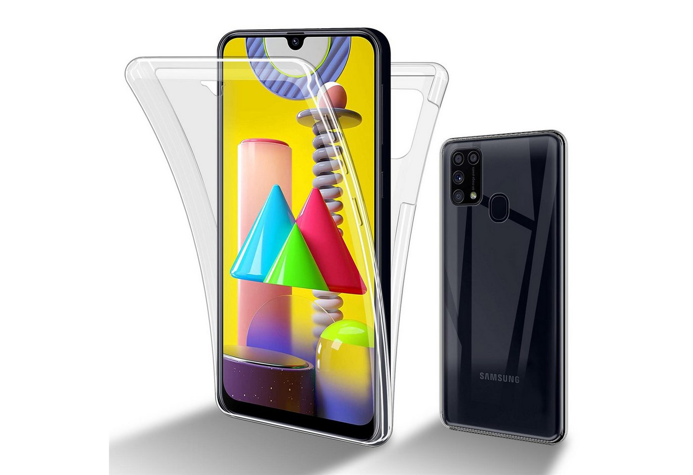 Cadorabo Handyhülle für Samsung Galaxy M31 Hülle Samsung Galaxy M31, Flexible Case Handy Schutzhülle - Hülle - Back Cover 360° Grad Cadorabo Handyhülle für Samsung Galaxy M31 Hülle Samsung Galaxy M31, Flexible Case Handy Schutzhülle - Hülle - Back Cover 360° Grad von Cadorabo