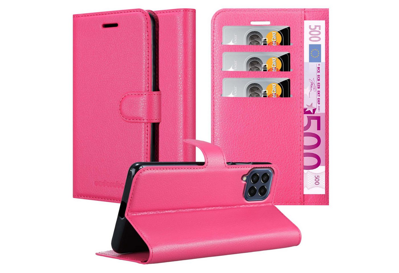 Cadorabo Handyhülle für Samsung Galaxy M33 5G Hülle Samsung Galaxy M33 5G, Hülle Schutzhülle mit Standfunktion, Kartenfach und Magnetverschluss Cadorabo Handyhülle für Samsung Galaxy M33 5G Hülle Samsung Galaxy M33 5G, Hülle Schutzhülle mit Standfunktion, Kartenfach und Magnetverschluss von Cadorabo