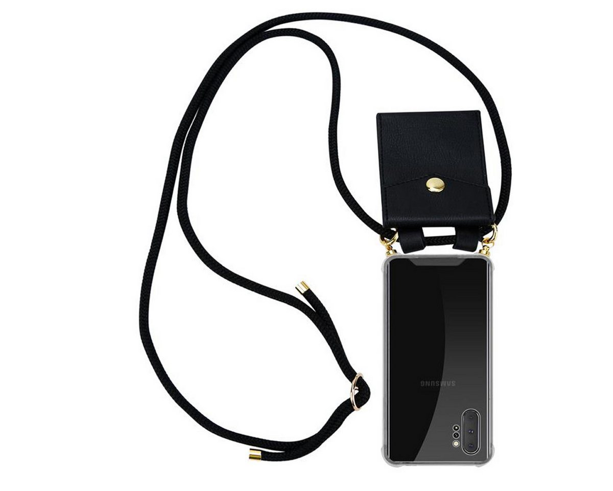 Cadorabo Handyhülle für Samsung Galaxy NOTE 10 PLUS Kette Samsung Galaxy NOTE 10 PLUS, Flexible TPU Silikon Handy Schutzhülle - Hülle - mit Handykette Cadorabo Handyhülle für Samsung Galaxy NOTE 10 PLUS Kette Samsung Galaxy NOTE 10 PLUS, Flexible TPU Silikon Handy Schutzhülle - Hülle - mit Handykette von Cadorabo