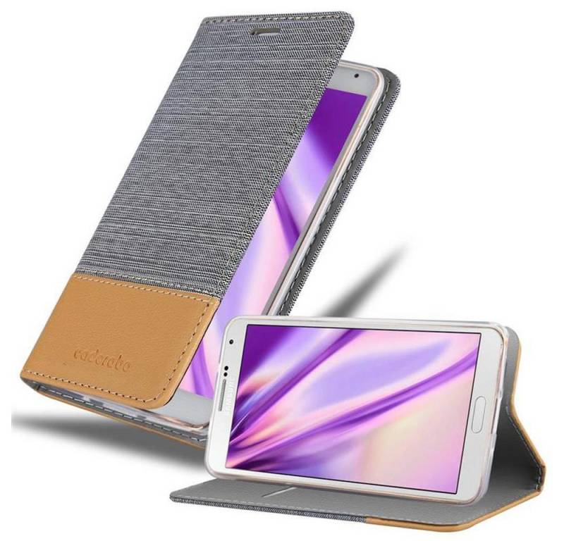 Cadorabo Handyhülle für Samsung Galaxy NOTE 3 Hülle Samsung Galaxy NOTE 3, Klappbare Handy Schutzhülle - Hülle - mit Standfunktion und Kartenfach von Cadorabo