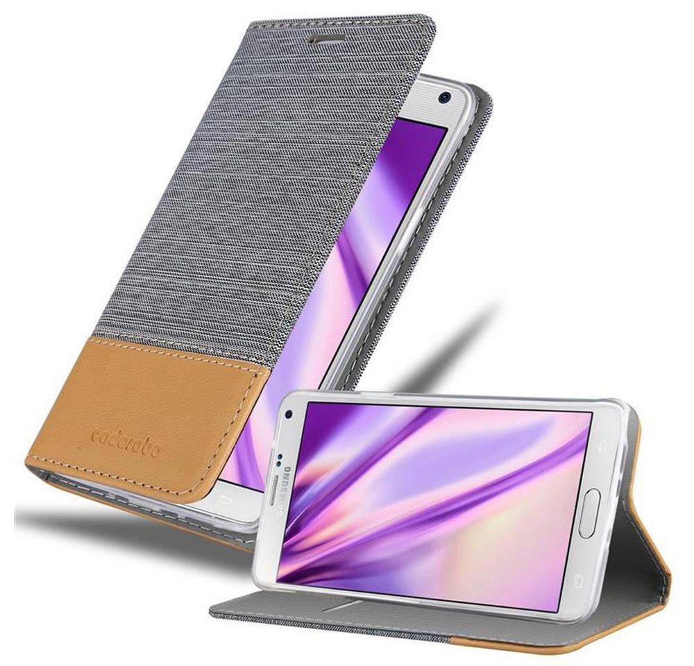 Cadorabo Handyhülle für Samsung Galaxy NOTE 4 Hülle Samsung Galaxy NOTE 4, Klappbare Handy Schutzhülle - Hülle - mit Standfunktion und Kartenfach Cadorabo Handyhülle für Samsung Galaxy NOTE 4 Hülle Samsung Galaxy NOTE 4, Klappbare Handy Schutzhülle - Hülle - mit Standfunktion und Kartenfach von Cadorabo