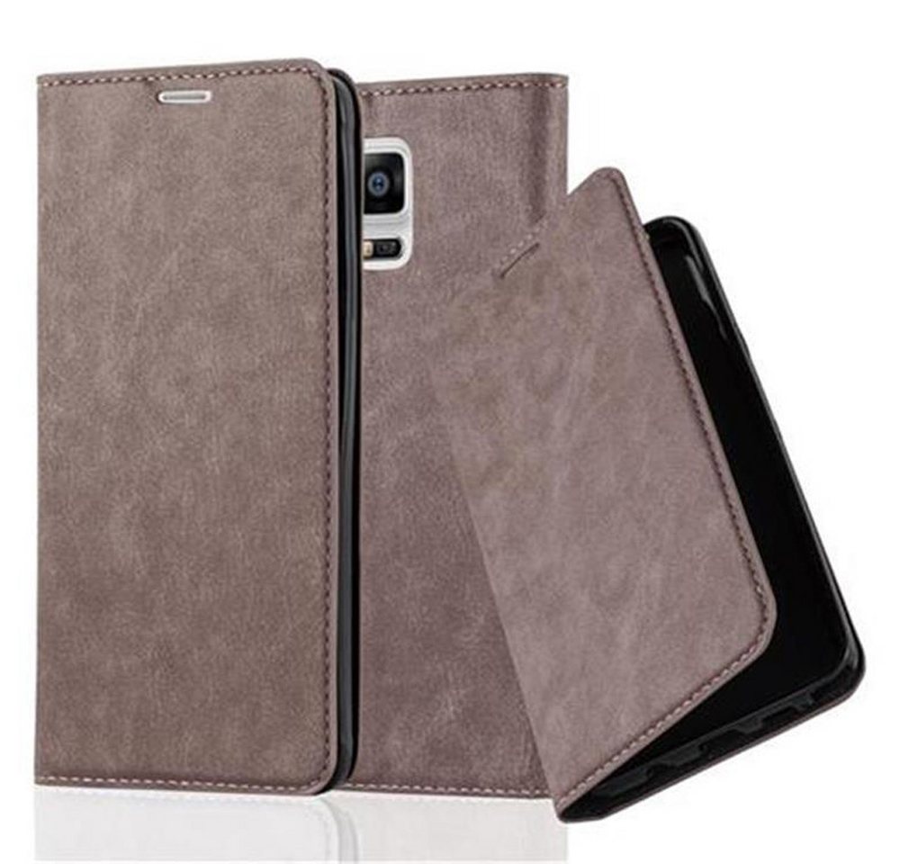 Cadorabo Handyhülle Samsung Galaxy NOTE 4 Samsung Galaxy NOTE 4, Klappbare Handy Schutzhülle - Hülle - mit Standfunktion und Kartenfach von Cadorabo