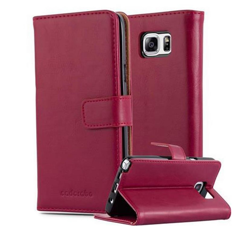 Cadorabo Handyhülle Samsung Galaxy NOTE 5 Samsung Galaxy NOTE 5, Klappbare Handy Schutzhülle - Hülle - mit Standfunktion und Kartenfach von Cadorabo