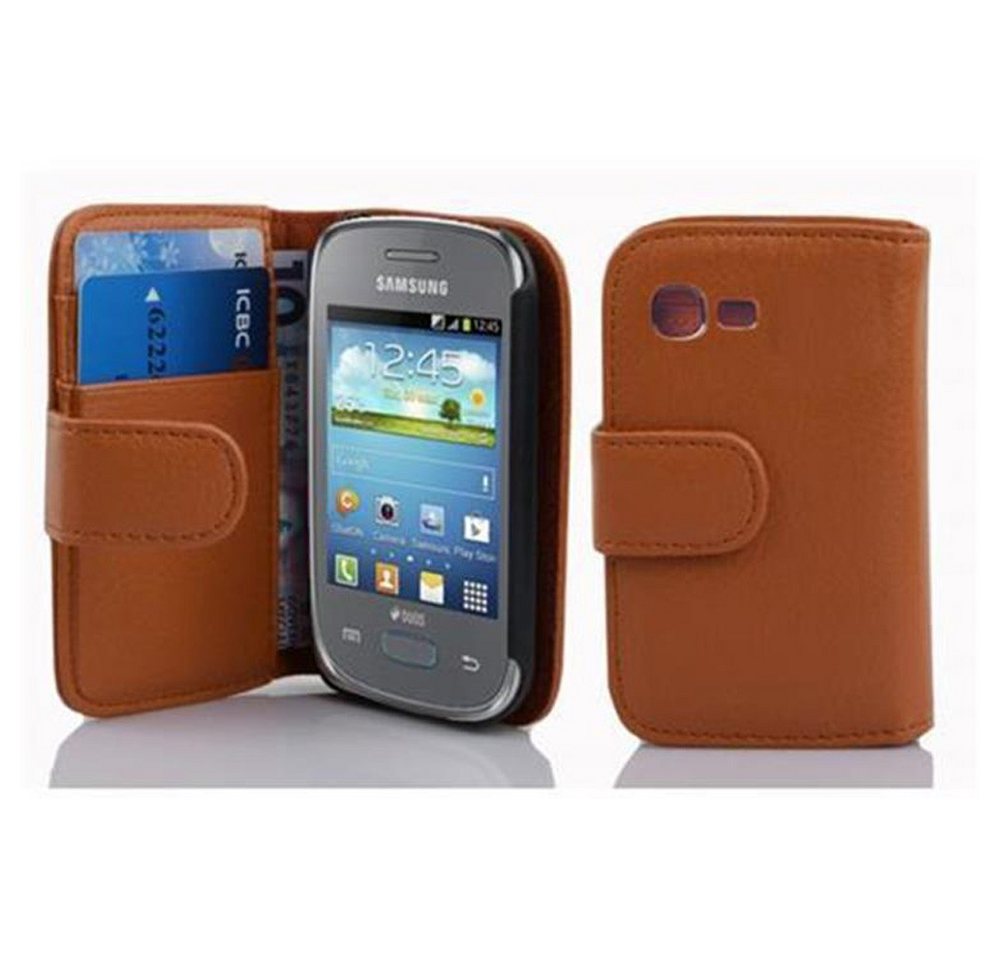 Cadorabo Handyhülle Samsung Galaxy POCKET NEO Samsung Galaxy POCKET NEO, Klappbare Handy Schutzhülle - Hülle - mit Standfunktion und Kartenfach von Cadorabo