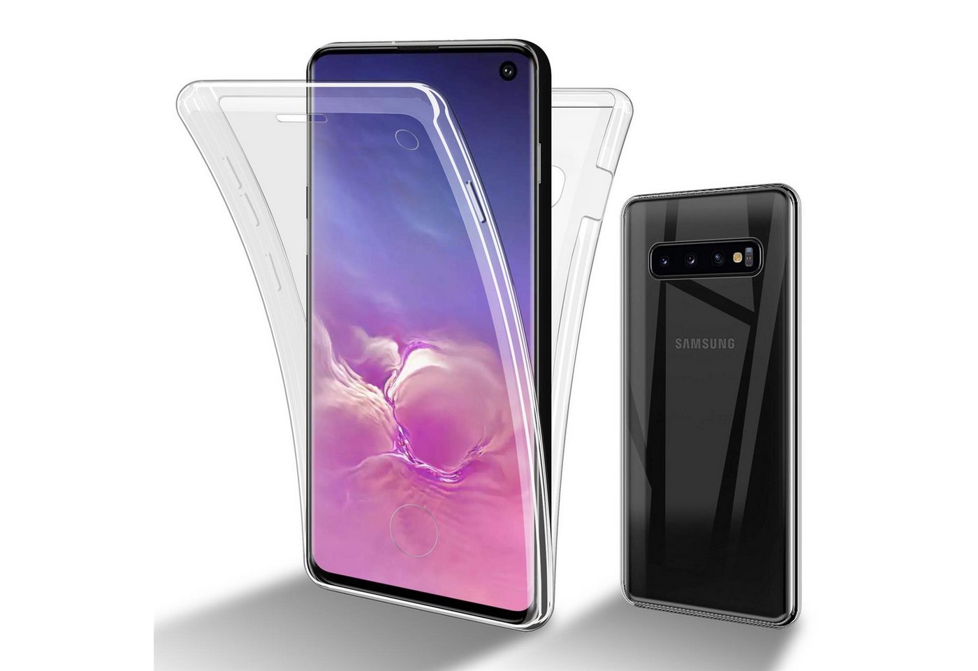 Cadorabo Handyhülle für Samsung Galaxy S10 4G Hülle Samsung Galaxy S10 4G, Flexible Case Handy Schutzhülle - Hülle - Back Cover 360° Grad Cadorabo Handyhülle für Samsung Galaxy S10 4G Hülle Samsung Galaxy S10 4G, Flexible Case Handy Schutzhülle - Hülle - Back Cover 360° Grad von Cadorabo