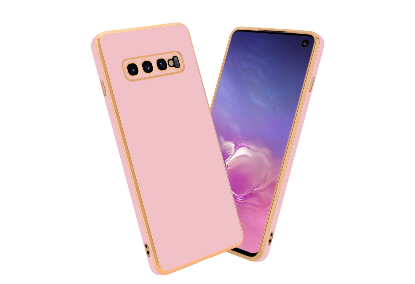 Cadorabo Handyhülle Samsung Galaxy S10 4G Samsung Galaxy S10 4G, Schutzhülle - TPU Silikon Hülle - mit Kameraschutz von Cadorabo