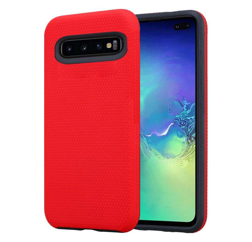 Cadorabo Handyhülle für Samsung Galaxy S10 PLUS Hülle Samsung Galaxy S10 PLUS, Handy Schutzhülle TPU Silikon Cover Bumper - Hard Cover Hybrid Case Cadorabo Handyhülle für Samsung Galaxy S10 PLUS Hülle Samsung Galaxy S10 PLUS, Handy Schutzhülle TPU Silikon Cover Bumper - Hard Cover Hybrid Case von Cadorabo