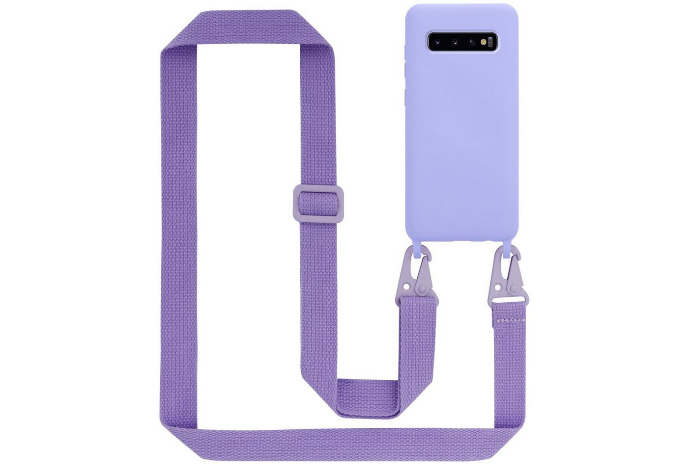 Cadorabo Handyhülle für Samsung Galaxy S10 PLUS Kette Samsung Galaxy S10 PLUS, TPU Silikon Handy Schutzhülle - Hülle - Liquid Style - mit Handykette Cadorabo Handyhülle für Samsung Galaxy S10 PLUS Kette Samsung Galaxy S10 PLUS, TPU Silikon Handy Schutzhülle - Hülle - Liquid Style - mit Handykette von Cadorabo