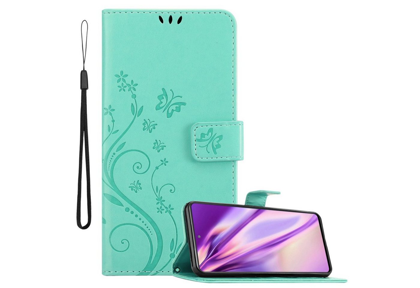 Cadorabo Handyhülle für Samsung Galaxy S20 FE Hülle Samsung Galaxy S20 FE, Hülle Schutzhülle Blumen Flower mit Standfunktion Kartenfach Magnet Cadorabo Handyhülle für Samsung Galaxy S20 FE Hülle Samsung Galaxy S20 FE, Hülle Schutzhülle Blumen Flower mit Standfunktion Kartenfach Magnet von Cadorabo