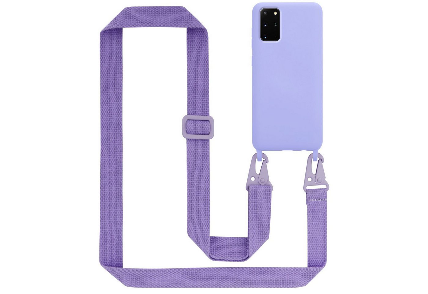 Cadorabo Handyhülle für Samsung Galaxy S20 PLUS Kette Samsung Galaxy S20 PLUS, TPU Silikon Handy Schutzhülle - Hülle - Liquid Style - mit Handykette Cadorabo Handyhülle für Samsung Galaxy S20 PLUS Kette Samsung Galaxy S20 PLUS, TPU Silikon Handy Schutzhülle - Hülle - Liquid Style - mit Handykette von Cadorabo