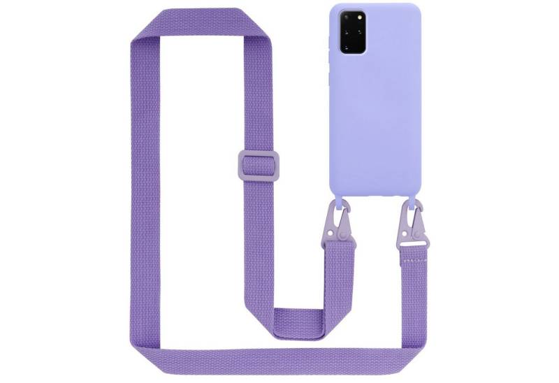 Cadorabo Handyhülle für Samsung Galaxy S20 PLUS Kette Samsung Galaxy S20 PLUS, TPU Silikon Handy Schutzhülle - Hülle - Liquid Style - mit Handykette von Cadorabo