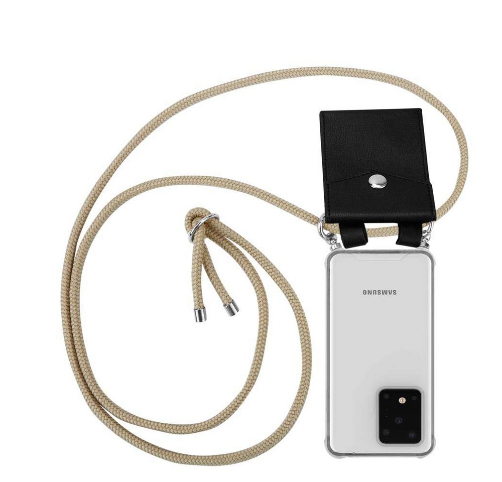 Cadorabo Handyhülle für Samsung Galaxy S20 ULTRA Kette Samsung Galaxy S20 ULTRA, Flexible TPU Silikon Handy Schutzhülle - Hülle - mit Handykette Cadorabo Handyhülle für Samsung Galaxy S20 ULTRA Kette Samsung Galaxy S20 ULTRA, Flexible TPU Silikon Handy Schutzhülle - Hülle - mit Handykette von Cadorabo