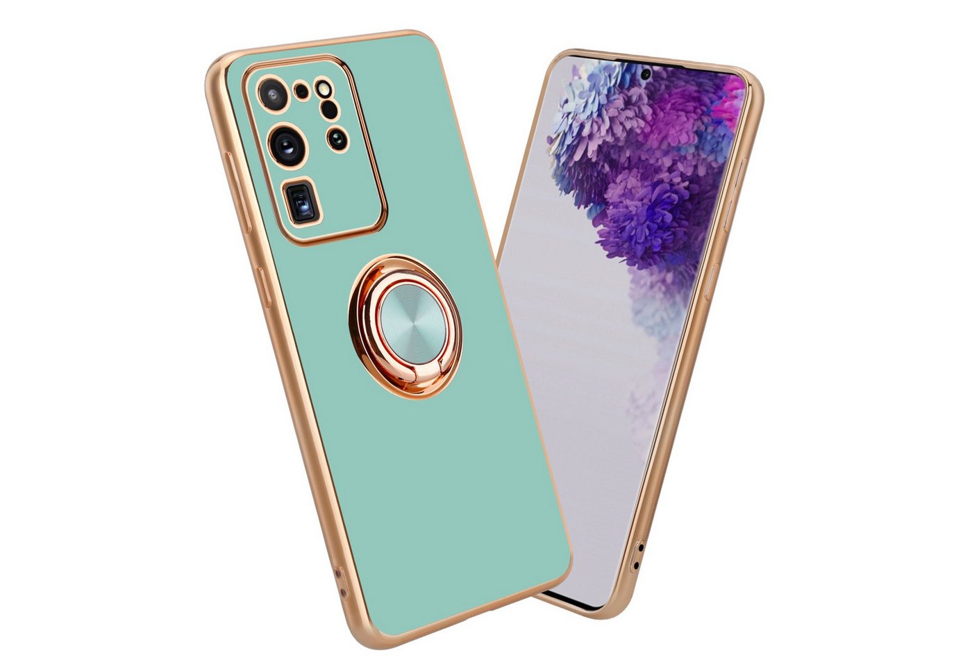 Cadorabo Handyhülle für Samsung Galaxy S20 ULTRA Hülle Samsung Galaxy S20 ULTRA, Schutzhülle - TPU Silikon Hülle - mit Kameraschutz und Ring Cadorabo Handyhülle für Samsung Galaxy S20 ULTRA Hülle Samsung Galaxy S20 ULTRA, Schutzhülle - TPU Silikon Hülle - mit Kameraschutz und Ring von Cadorabo