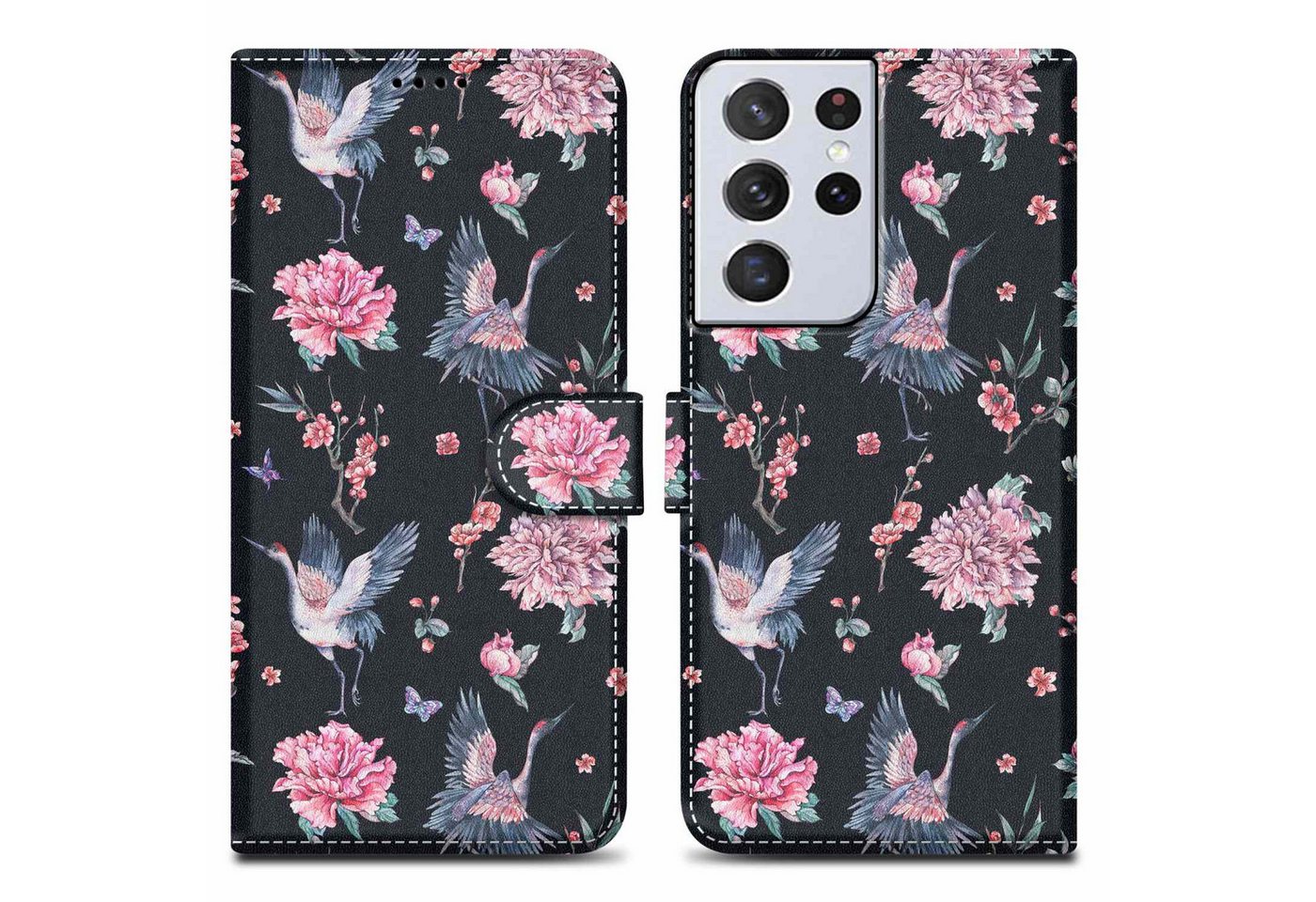 Cadorabo Handyhülle für Samsung Galaxy S21 ULTRA Hülle Samsung Galaxy S21 ULTRA, Handy Schutzhülle - Hülle, Standfunktion, Kartenfach, Magnetverschluss Cadorabo Handyhülle für Samsung Galaxy S21 ULTRA Hülle Samsung Galaxy S21 ULTRA, Handy Schutzhülle - Hülle, Standfunktion, Kartenfach, Magnetverschluss von Cadorabo