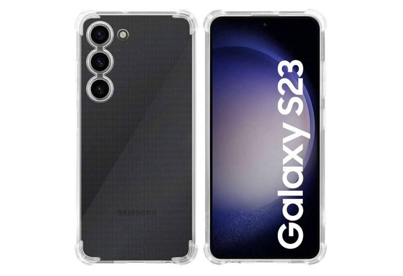 Cadorabo Handyhülle für Samsung Galaxy S23 Hülle Samsung Galaxy S23, Hülle TPU Silikon Handy Schutzhülle Slim Transparent Case Cover von Cadorabo