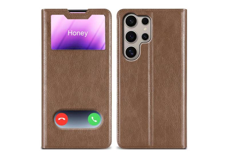 Cadorabo Handyhülle für Samsung Galaxy S24 ULTRA Hülle Samsung Galaxy S24 ULTRA, Klappbare Handy Schutzhülle - Hülle - mit Standfunktion und Kartenfach von Cadorabo