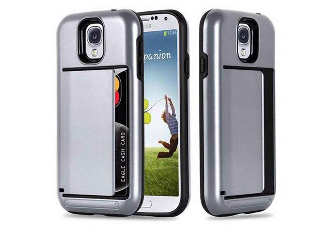 Cadorabo Handyhülle Samsung Galaxy S4 Samsung Galaxy S4, Hard Cover - Hybrid TPU Silikon Handy Schutzhülle Back Cover Bumper von Cadorabo