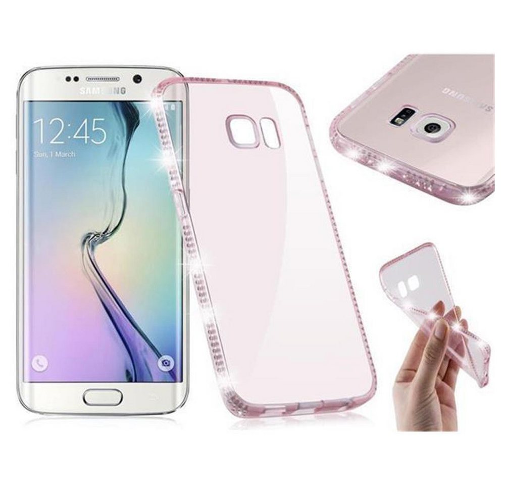 Cadorabo Handyhülle für Samsung Galaxy S6 EDGE Hülle Samsung Galaxy S6 EDGE, Flexible Ultra Slim TPU Silikon Handy Schutzhülle Back Cover Bumper von Cadorabo