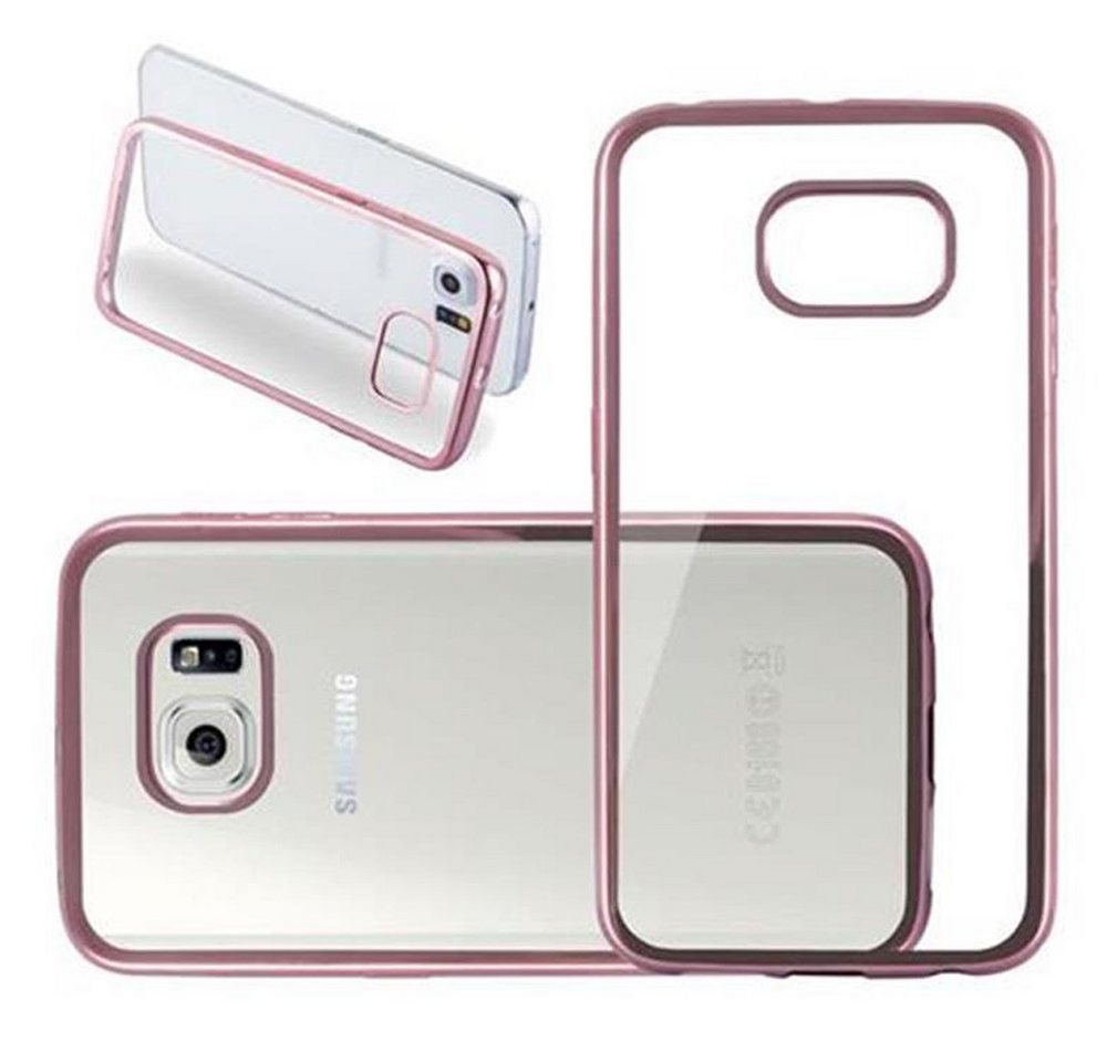 Cadorabo Handyhülle für Samsung Galaxy S6 EDGE Hülle Samsung Galaxy S6 EDGE, Flexible Ultra Slim TPU Silikon Handy Schutzhülle Back Cover Bumper von Cadorabo