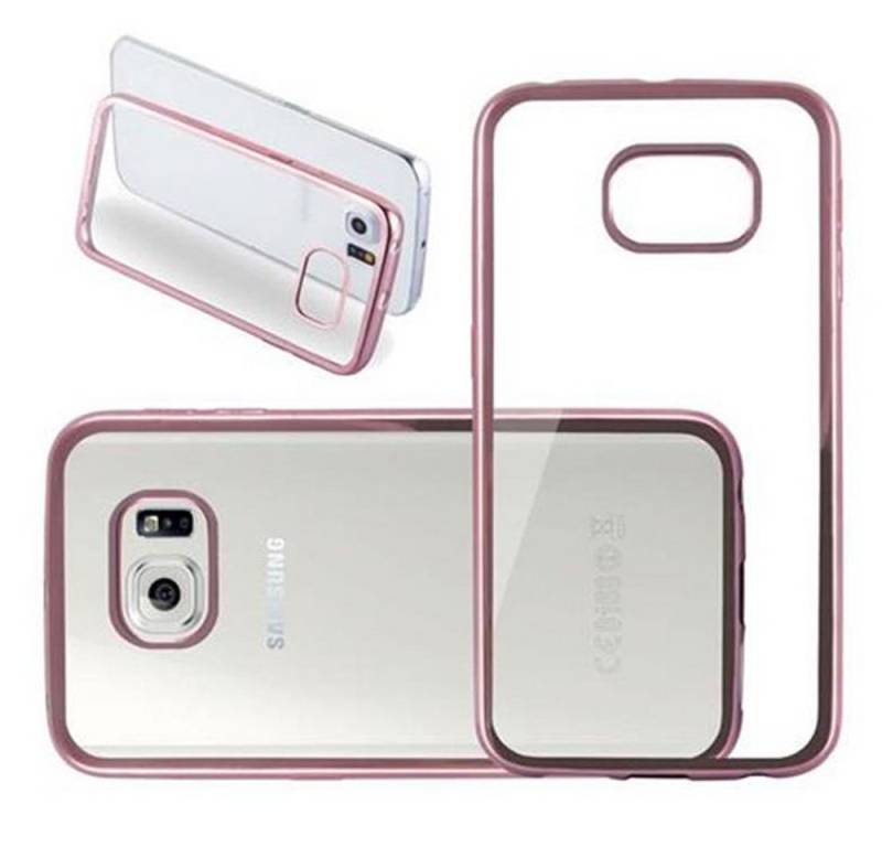 Cadorabo Handyhülle für Samsung Galaxy S6 EDGE Hülle Samsung Galaxy S6 EDGE, Flexible Ultra Slim TPU Silikon Handy Schutzhülle Back Cover Bumper von Cadorabo