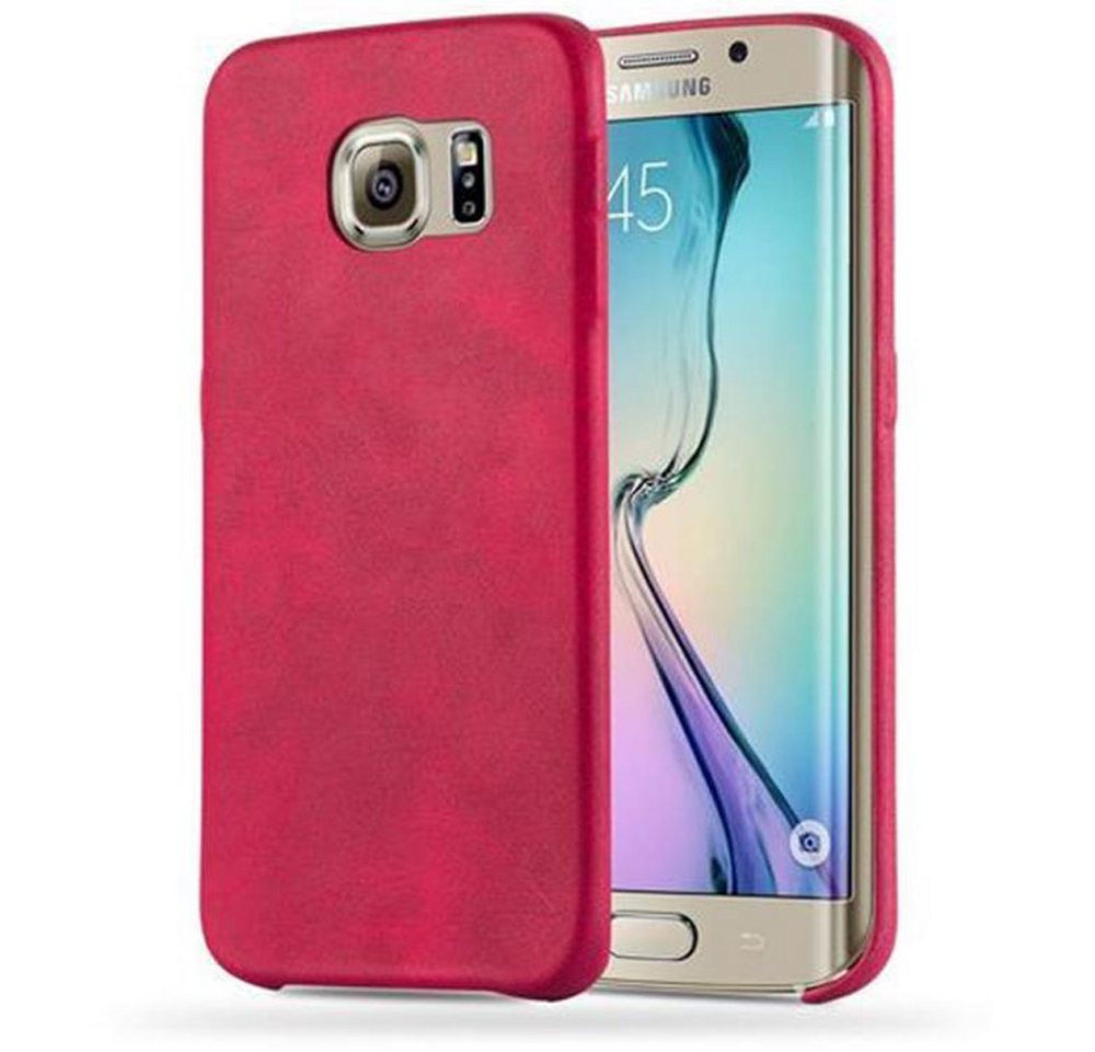 Cadorabo Handyhülle Samsung Galaxy S6 EDGE Samsung Galaxy S6 EDGE, Handy Schutzhülle - Hülle - Robustes Hard Cover Back Case Bumper von Cadorabo