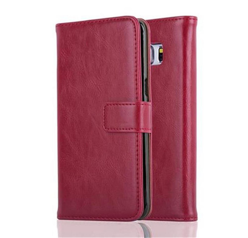 Cadorabo Handyhülle für Samsung Galaxy S6 EDGE Hülle Samsung Galaxy S6 EDGE, Klappbare Handy Schutzhülle - Hülle - mit Standfunktion und Kartenfach Cadorabo Handyhülle für Samsung Galaxy S6 EDGE Hülle Samsung Galaxy S6 EDGE, Klappbare Handy Schutzhülle - Hülle - mit Standfunktion und Kartenfach von Cadorabo
