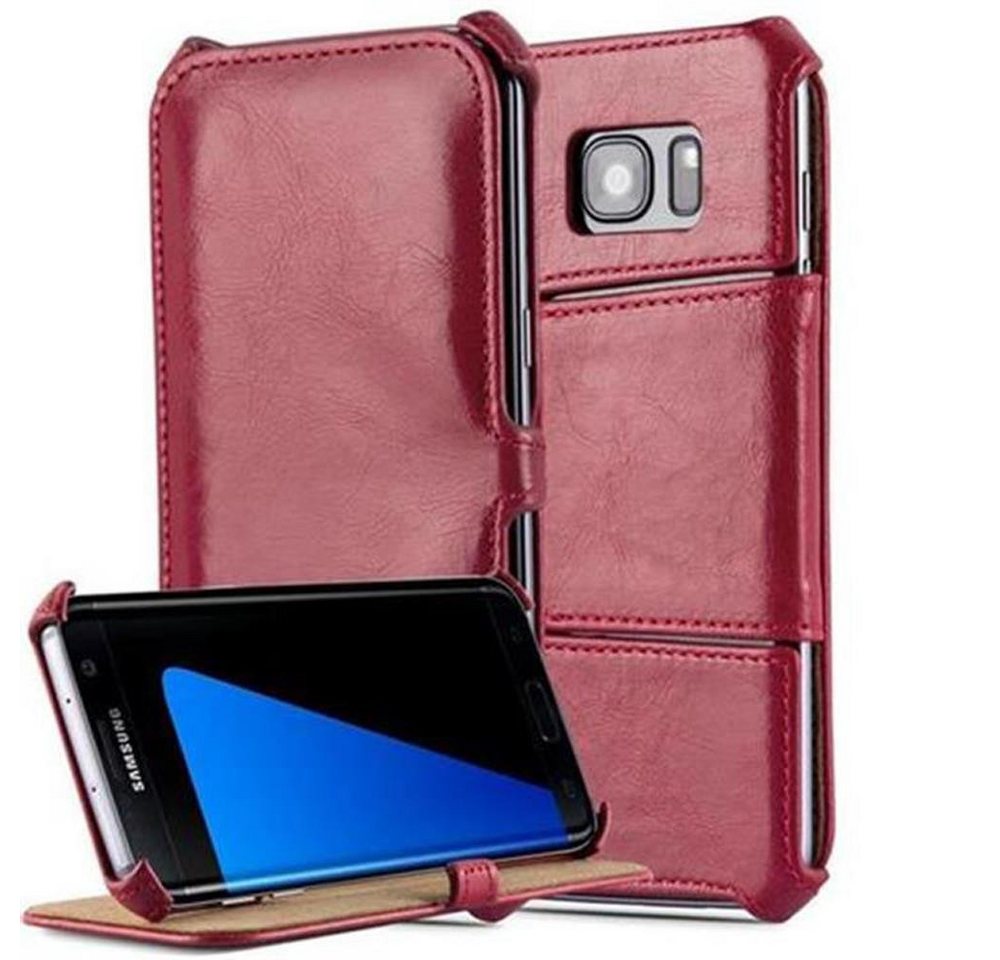 Cadorabo Handyhülle für Samsung Galaxy S7 EDGE Hülle Samsung Galaxy S7 EDGE, Klappbare Handy Schutzhülle - Hülle - mit Standfunktion Eckhalterung Cadorabo Handyhülle für Samsung Galaxy S7 EDGE Hülle Samsung Galaxy S7 EDGE, Klappbare Handy Schutzhülle - Hülle - mit Standfunktion Eckhalterung von Cadorabo