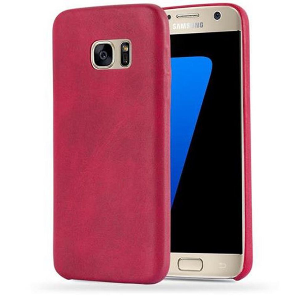 Cadorabo Handyhülle Samsung Galaxy S7 Samsung Galaxy S7, Handy Schutzhülle - Hülle - Robustes Hard Cover Back Case Bumper von Cadorabo