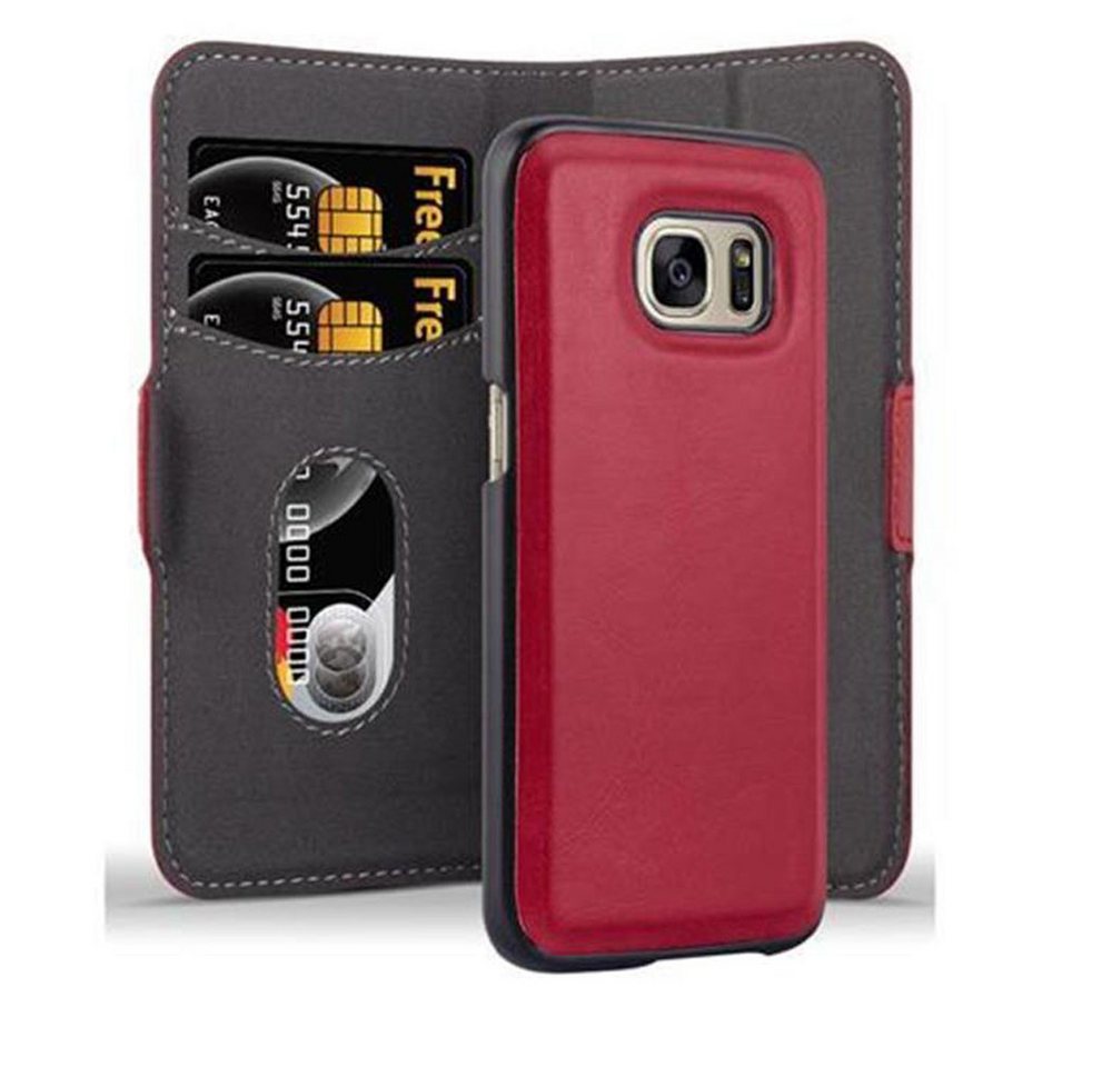 Cadorabo Handyhülle für Samsung Galaxy S7 Hülle Samsung Galaxy S7, Klappbare Handy Schutzhülle - Hülle - mit Standfunktion und Kartenfach Cadorabo Handyhülle für Samsung Galaxy S7 Hülle Samsung Galaxy S7, Klappbare Handy Schutzhülle - Hülle - mit Standfunktion und Kartenfach von Cadorabo