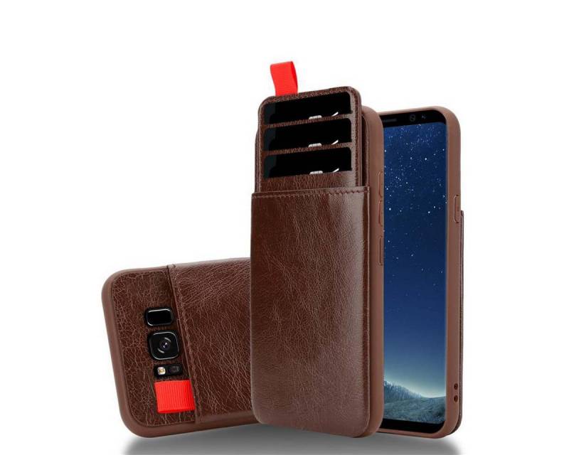 Cadorabo Handyhülle für Samsung Galaxy S8 PLUS Hülle Samsung Galaxy S8 PLUS, Kunstleder Handy Schutzhülle - Hülle - ultra slim - mit Kartenfach von Cadorabo