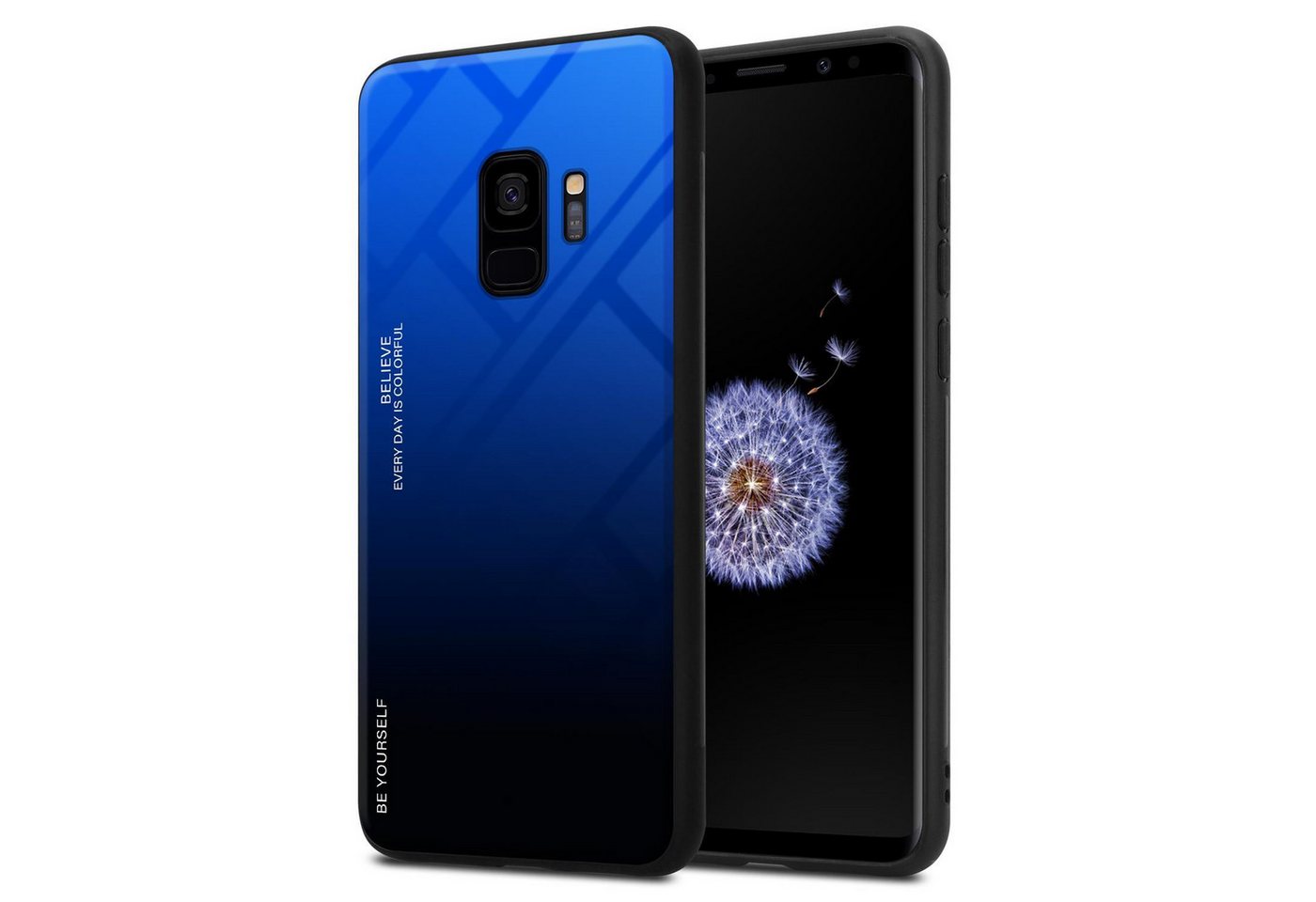 Cadorabo Handyhülle für Samsung Galaxy S9 Hülle Samsung Galaxy S9, Robustes Hard Case - Handy Schutzhülle - Hülle - Back Cover Bumper von Cadorabo