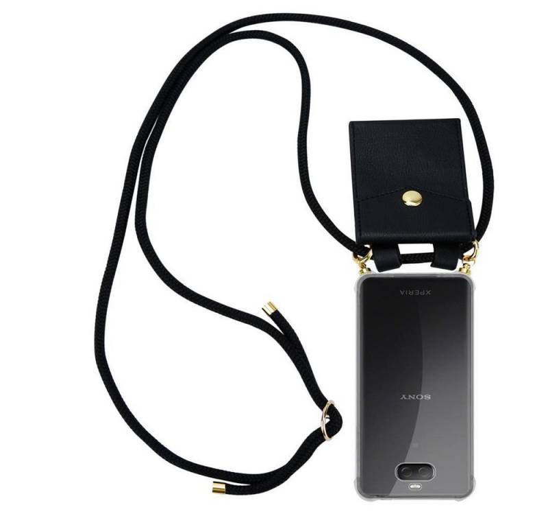 Cadorabo Handyhülle für Sony Xperia 10 PLUS Kette Sony Xperia 10 PLUS, Flexible TPU Silikon Handy Schutzhülle - Hülle - mit Handykette von Cadorabo