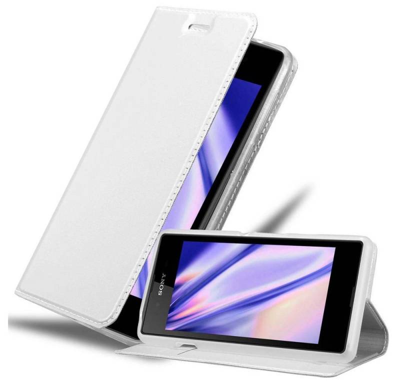 Cadorabo Handyhülle für Sony Xperia E3 Hülle Sony Xperia E3, Schutzhülle Hülle mit Standfunktion, Magnetverschluss und Kartenfach von Cadorabo