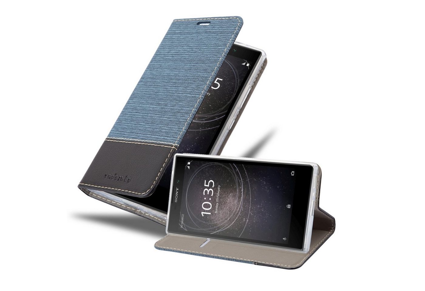 Cadorabo Handyhülle für Sony Xperia L2 Hülle Sony Xperia L2, Klappbare Handy Schutzhülle - Hülle - mit Standfunktion und Kartenfach Cadorabo Handyhülle für Sony Xperia L2 Hülle Sony Xperia L2, Klappbare Handy Schutzhülle - Hülle - mit Standfunktion und Kartenfach von Cadorabo