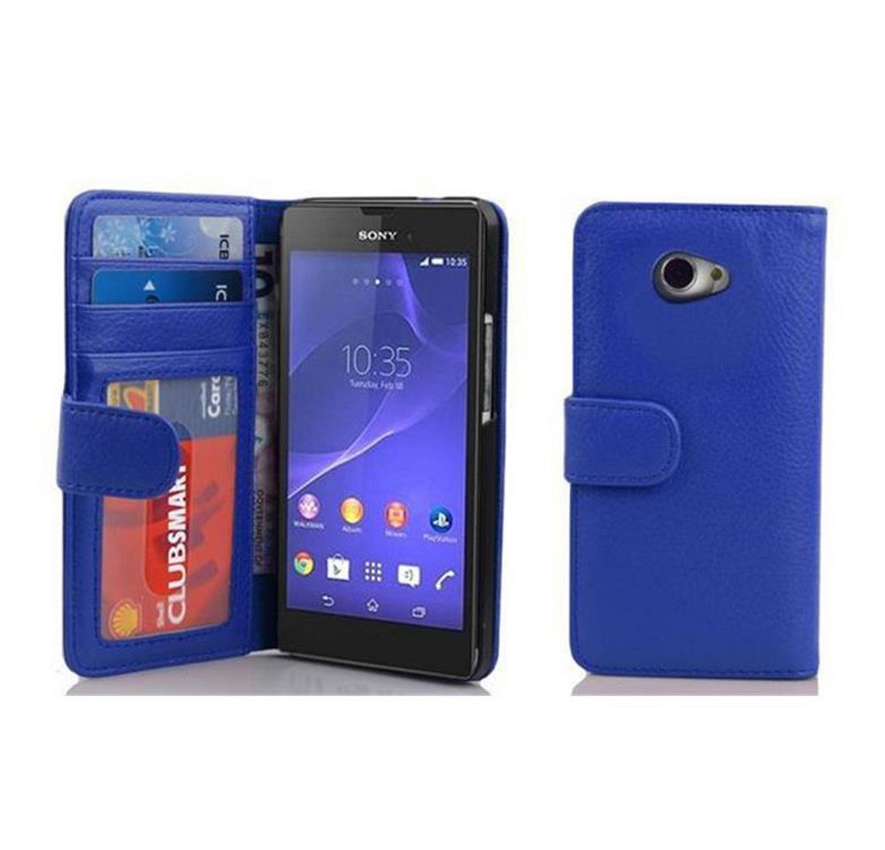 Cadorabo Handyhülle Sony Xperia M2 / M2 AQUA Sony Xperia M2 / M2 AQUA, Klappbare Handy Schutzhülle - Hülle - mit Standfunktion und Kartenfach von Cadorabo