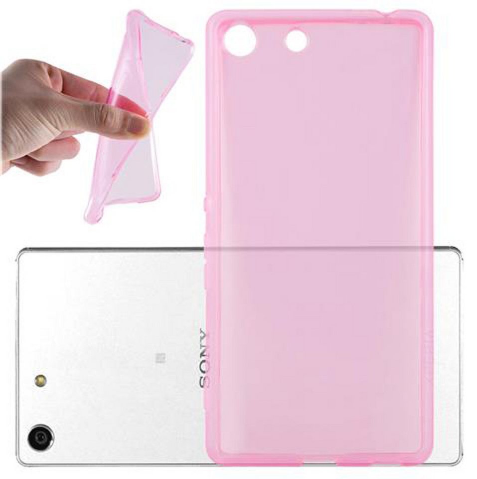 Cadorabo Handyhülle für Sony Xperia M5 Hülle Sony Xperia M5, Hülle TPU Silikon Handy Schutzhülle Slim Transparent Case Cover von Cadorabo