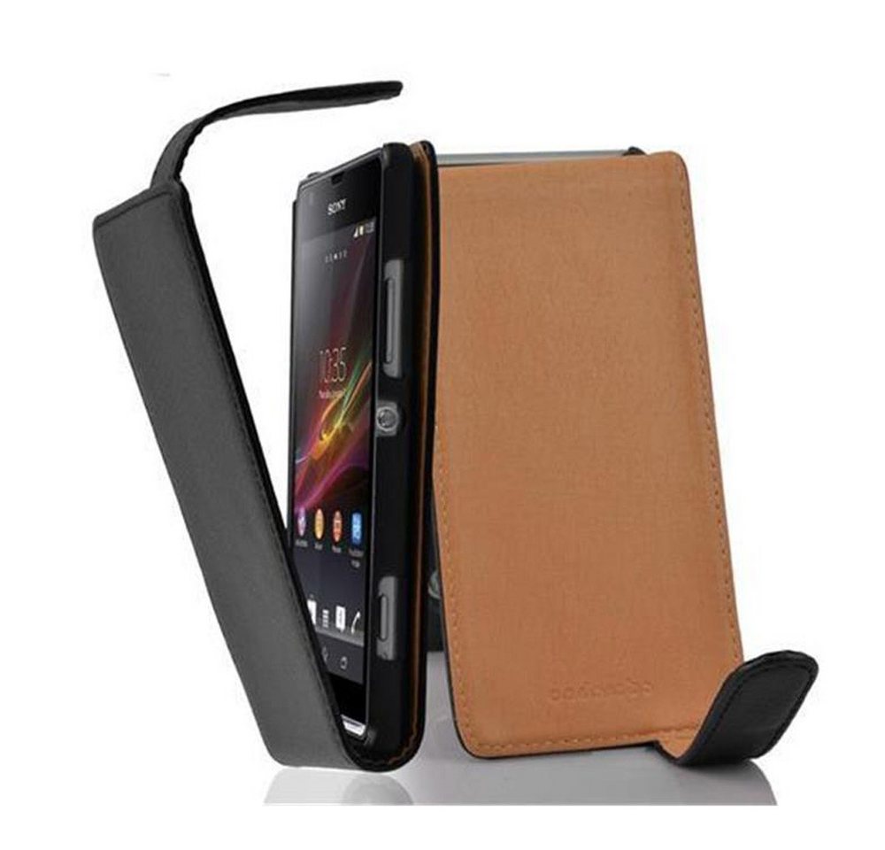 Cadorabo Handyhülle für Sony Xperia SP Hülle Sony Xperia SP, Handy Schutzhülle, Klappbare Hülle, Kunstleder mit Magnetverschluss Cadorabo Handyhülle für Sony Xperia SP Hülle Sony Xperia SP, Handy Schutzhülle, Klappbare Hülle, Kunstleder mit Magnetverschluss von Cadorabo