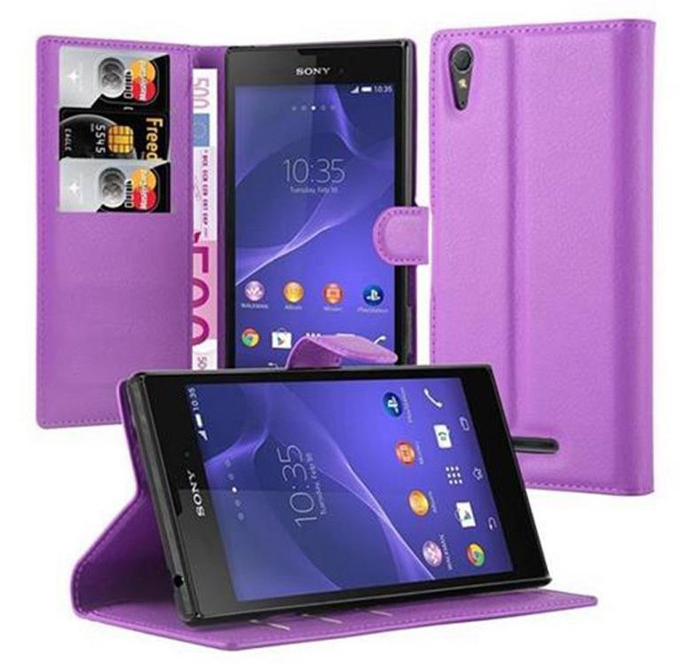 Cadorabo Handyhülle für Sony Xperia T3 Hülle Sony Xperia T3, Hülle Schutzhülle mit Standfunktion, Kartenfach und Magnetverschluss Cadorabo Handyhülle für Sony Xperia T3 Hülle Sony Xperia T3, Hülle Schutzhülle mit Standfunktion, Kartenfach und Magnetverschluss von Cadorabo