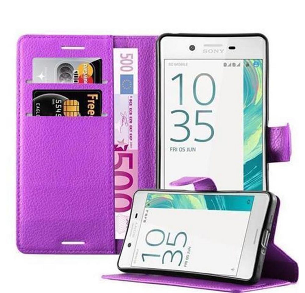 Cadorabo Handyhülle für Sony Xperia X Hülle Sony Xperia X, Hülle Schutzhülle mit Standfunktion, Kartenfach und Magnetverschluss Cadorabo Handyhülle für Sony Xperia X Hülle Sony Xperia X, Hülle Schutzhülle mit Standfunktion, Kartenfach und Magnetverschluss von Cadorabo
