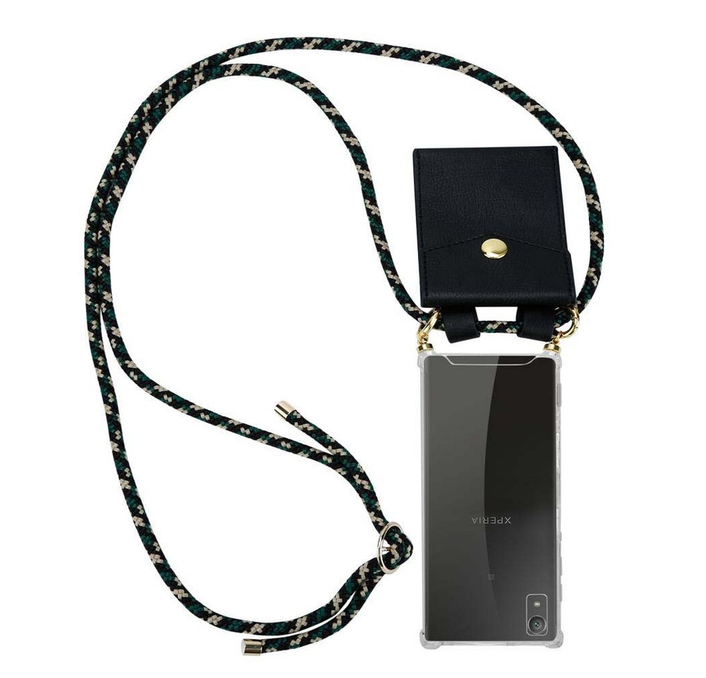 Cadorabo Handyhülle für Sony Xperia XA1 Kette Sony Xperia XA1, Flexible TPU Silikon Handy Schutzhülle - Hülle - mit Handykette Cadorabo Handyhülle für Sony Xperia XA1 Kette Sony Xperia XA1, Flexible TPU Silikon Handy Schutzhülle - Hülle - mit Handykette von Cadorabo