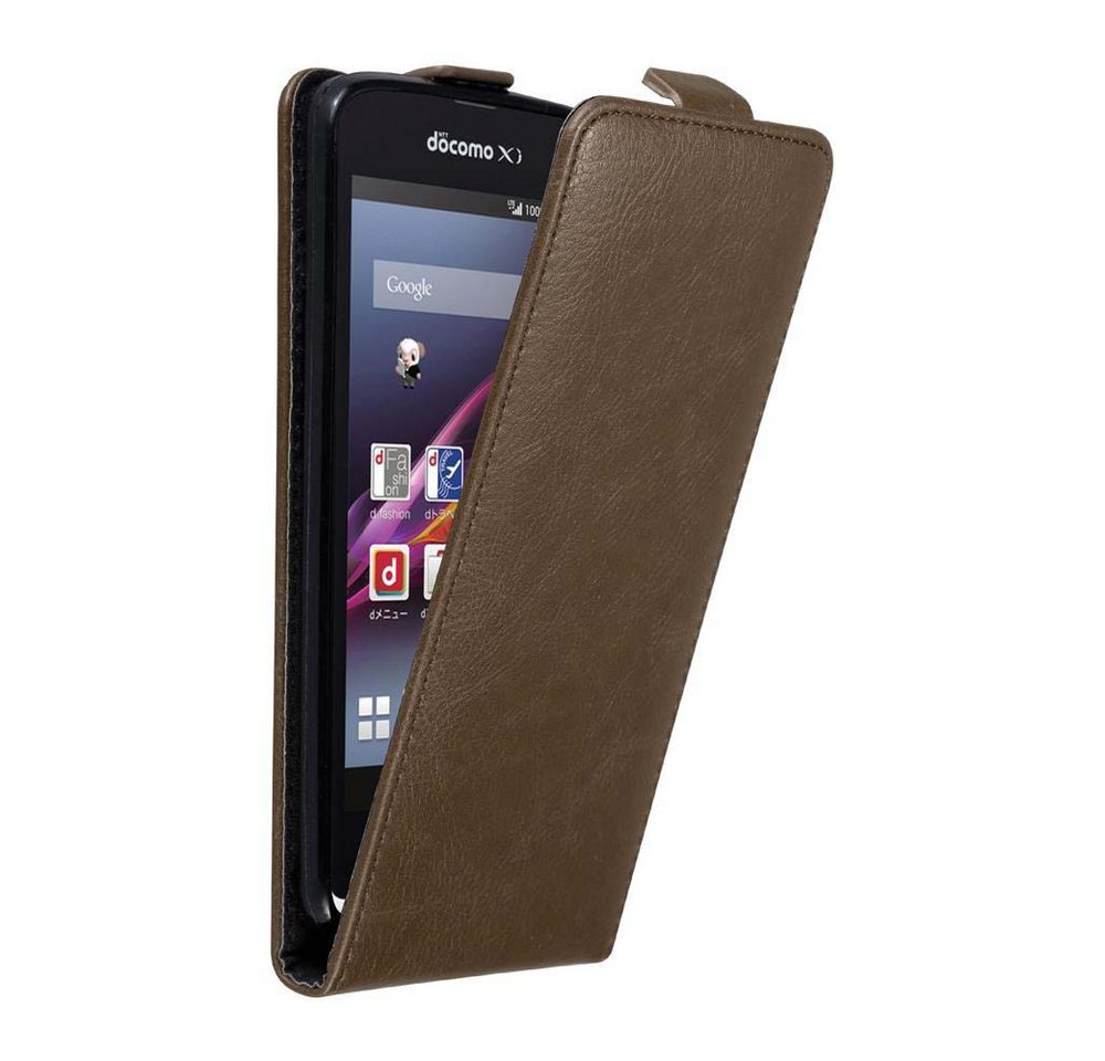 Cadorabo Handyhülle für Sony Xperia Z1 COMPACT Hülle Sony Xperia Z1 COMPACT, Handy Schutzhülle, Klappbare Hülle, Kunstleder mit Magnetverschluss Cadorabo Handyhülle für Sony Xperia Z1 COMPACT Hülle Sony Xperia Z1 COMPACT, Handy Schutzhülle, Klappbare Hülle, Kunstleder mit Magnetverschluss von Cadorabo