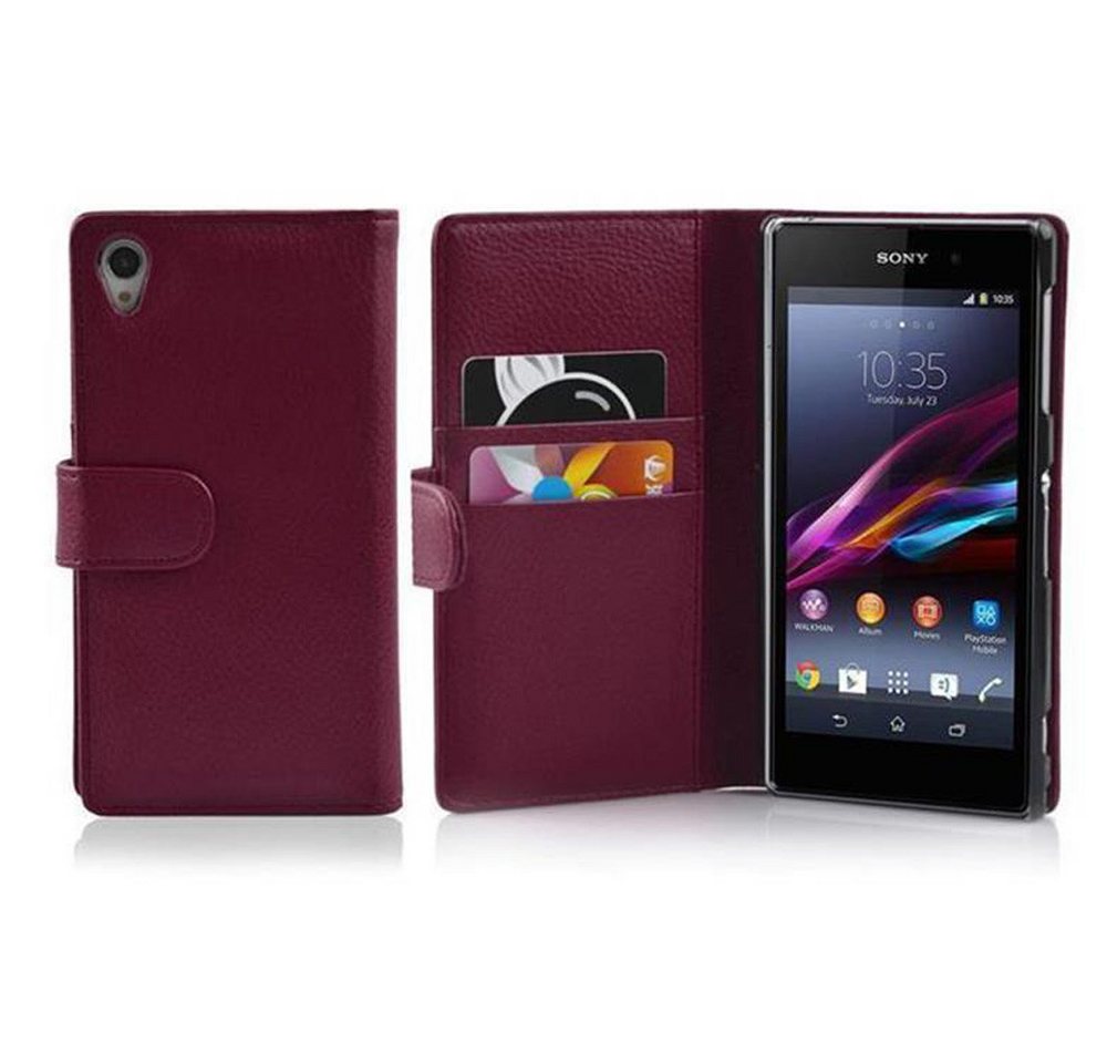 Cadorabo Handyhülle für Sony Xperia Z1 Hülle Sony Xperia Z1, Klappbare Handy Schutzhülle - Hülle - mit Standfunktion und Kartenfach Cadorabo Handyhülle für Sony Xperia Z1 Hülle Sony Xperia Z1, Klappbare Handy Schutzhülle - Hülle - mit Standfunktion und Kartenfach von Cadorabo