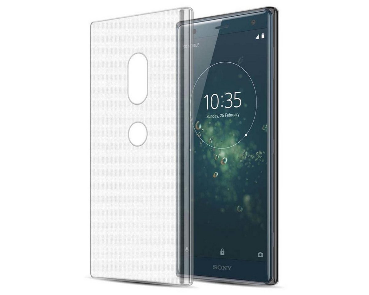 Cadorabo Handyhülle TPU Ultra Slim AIR Sony Xperia XZ2, Flexible TPU Silikon Handy Schutzhülle - Hülle - ultra slim von Cadorabo