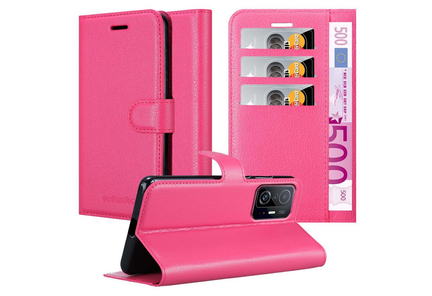 Cadorabo Handyhülle für Xiaomi 11T / 11T PRO Hülle Xiaomi 11T / 11T PRO, Hülle Schutzhülle mit Standfunktion, Kartenfach und Magnetverschluss Cadorabo Handyhülle für Xiaomi 11T / 11T PRO Hülle Xiaomi 11T / 11T PRO, Hülle Schutzhülle mit Standfunktion, Kartenfach und Magnetverschluss von Cadorabo