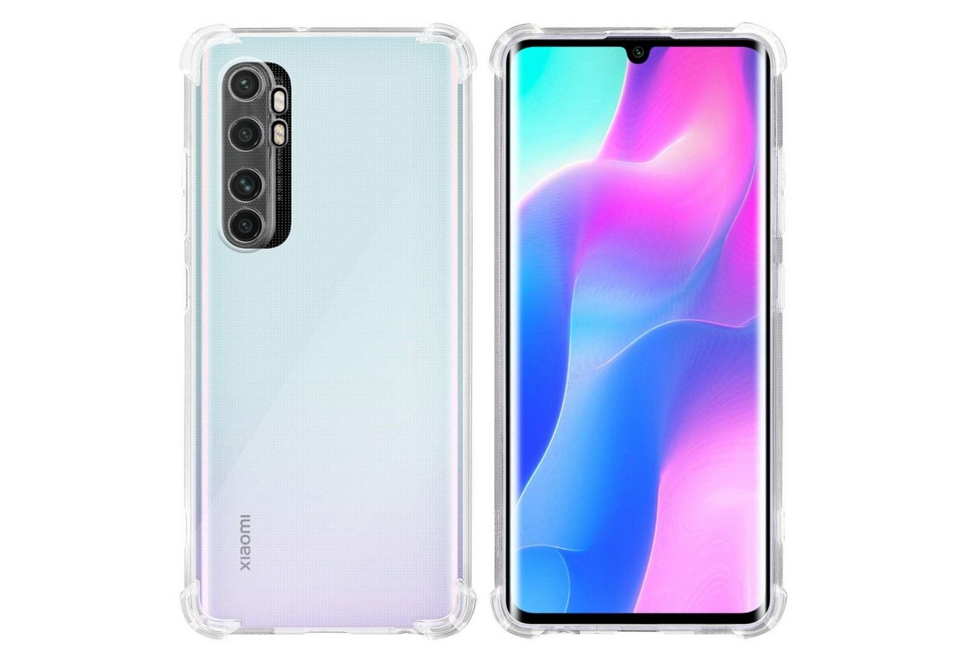 Cadorabo Handyhülle für Xiaomi Mi NOTE 10 LITE Hülle Xiaomi Mi NOTE 10 LITE, Hülle TPU Silikon Handy Schutzhülle Slim Transparent Case Cover Cadorabo Handyhülle für Xiaomi Mi NOTE 10 LITE Hülle Xiaomi Mi NOTE 10 LITE, Hülle TPU Silikon Handy Schutzhülle Slim Transparent Case Cover von Cadorabo