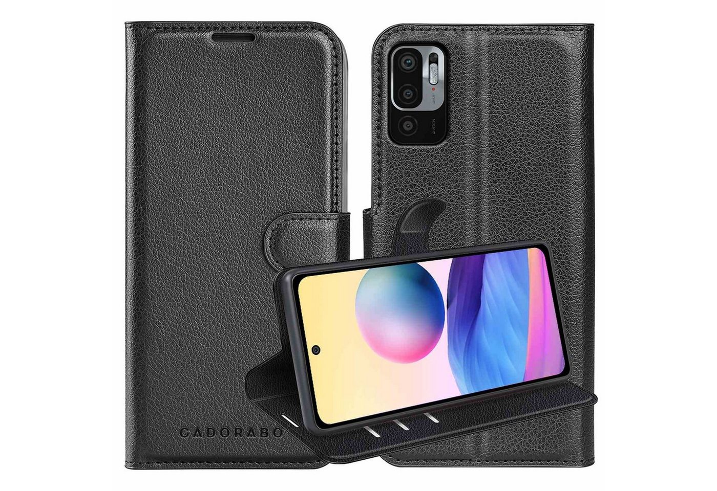 Cadorabo Handyhülle Xiaomi RedMi NOTE 10 5G / POCO M3 PRO 5G Xiaomi RedMi NOTE 10 5G / POCO M3 PRO 5G, Klappbare Handy Schutzhülle - Hülle - mit Standfunktion und Kartenfach von Cadorabo