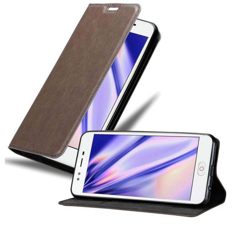 Cadorabo Handyhülle für ZTE Nubia M2 LITE Hülle ZTE Nubia M2 LITE, Hülle Schutzhülle mit Standfunktion, Magnetverschluss und Kartenfach von Cadorabo